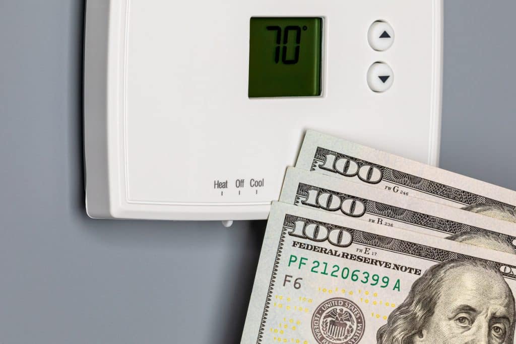 Thermostat for home furnace